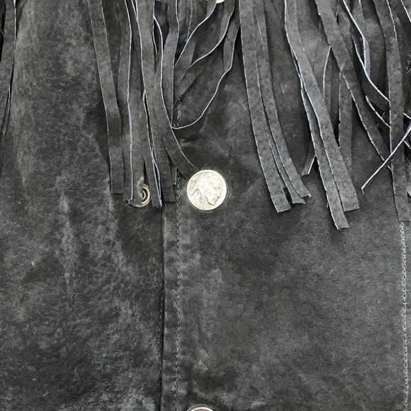 Vintage 80s western leather jacket - Picture 13 of 14